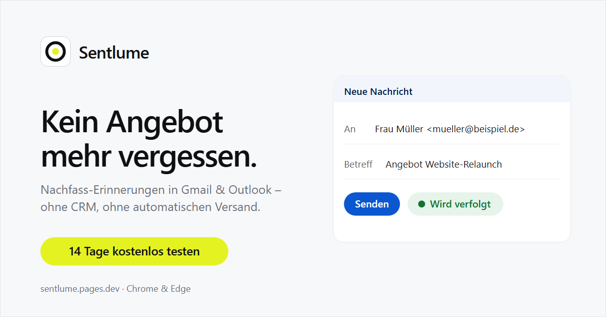 Banner 1200 × 628: Kein Angebot mehr vergessen